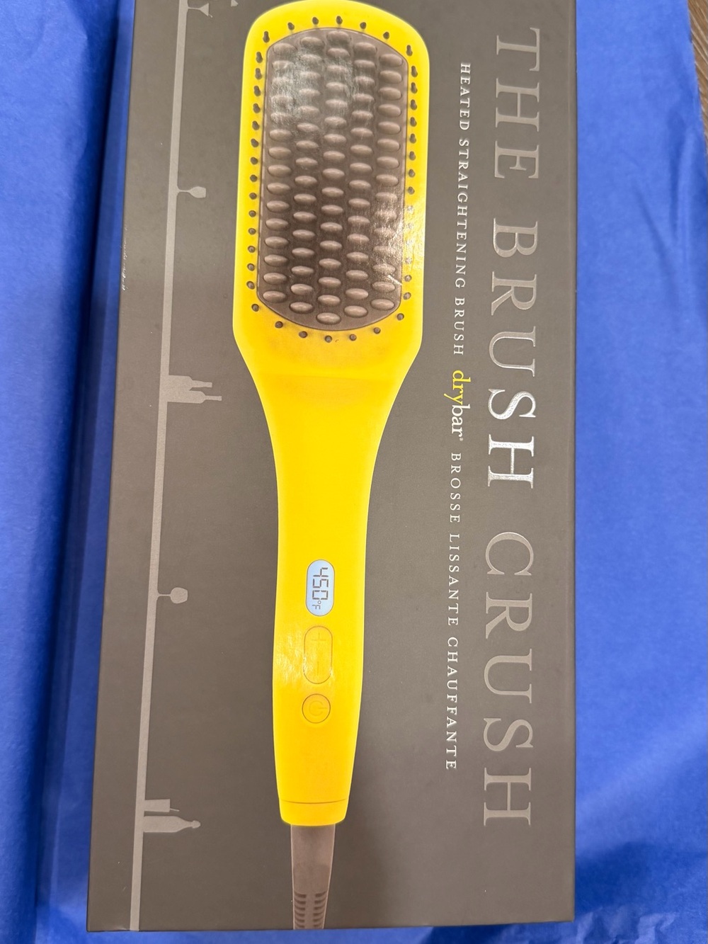 Drybar Yellow Heated Straightening Brush - The Brush Crush